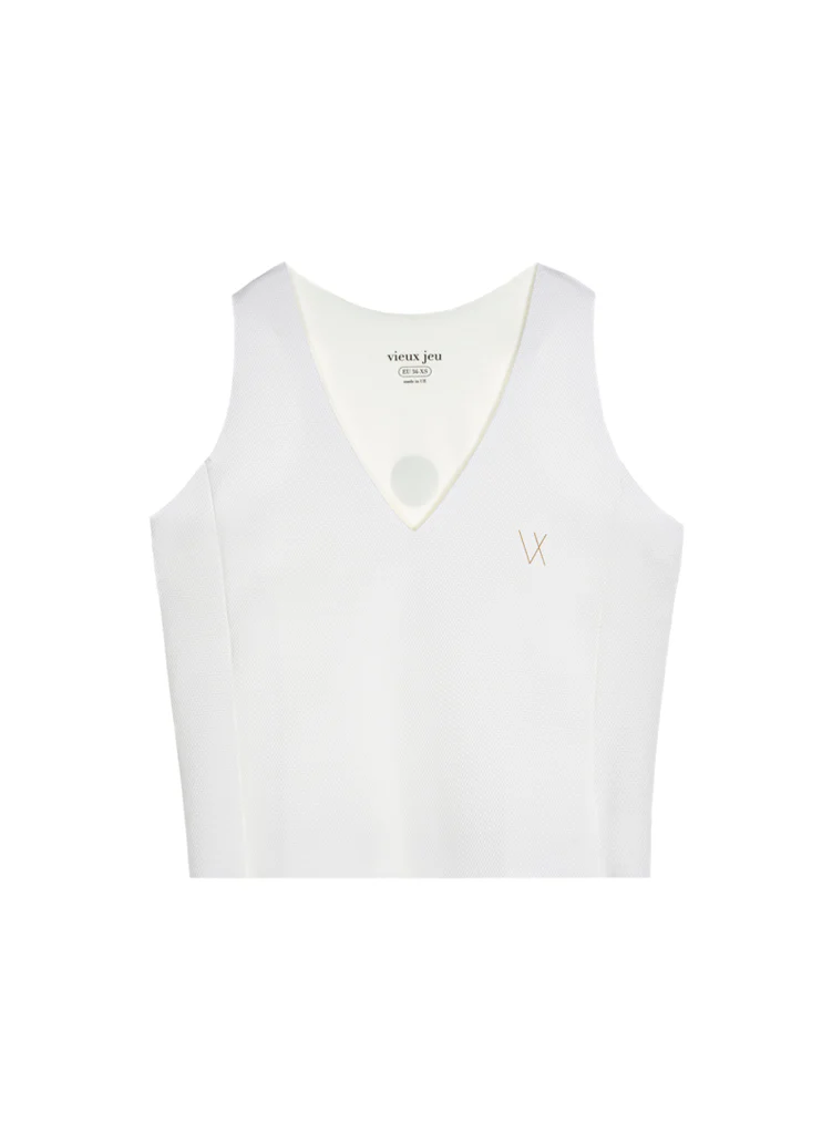 Haut Vieux Jeu Birgit - Blanc – Image 2