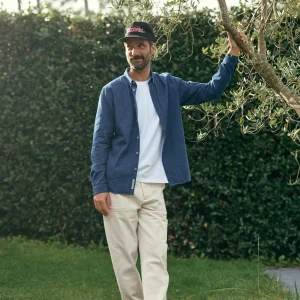 CUISSE DE GRENOUILLE - Pantalon Fatigue Écru