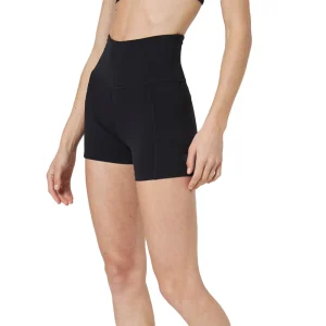 Short taille haute avec poche latérale Vital 4" - Noir