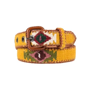 LA MANSA - Mustard Ethnic Belt