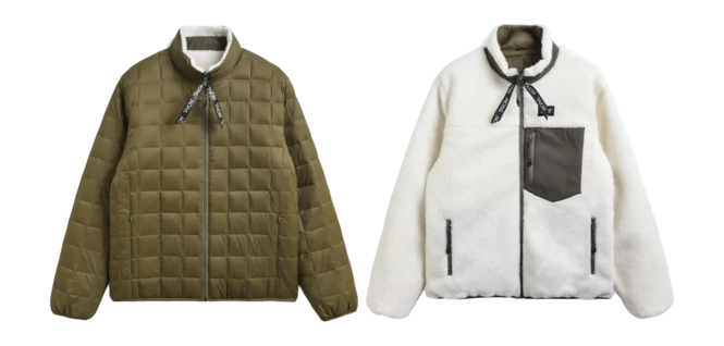 TAION - Veste Boa Reversible Olive Ivory – Image 5