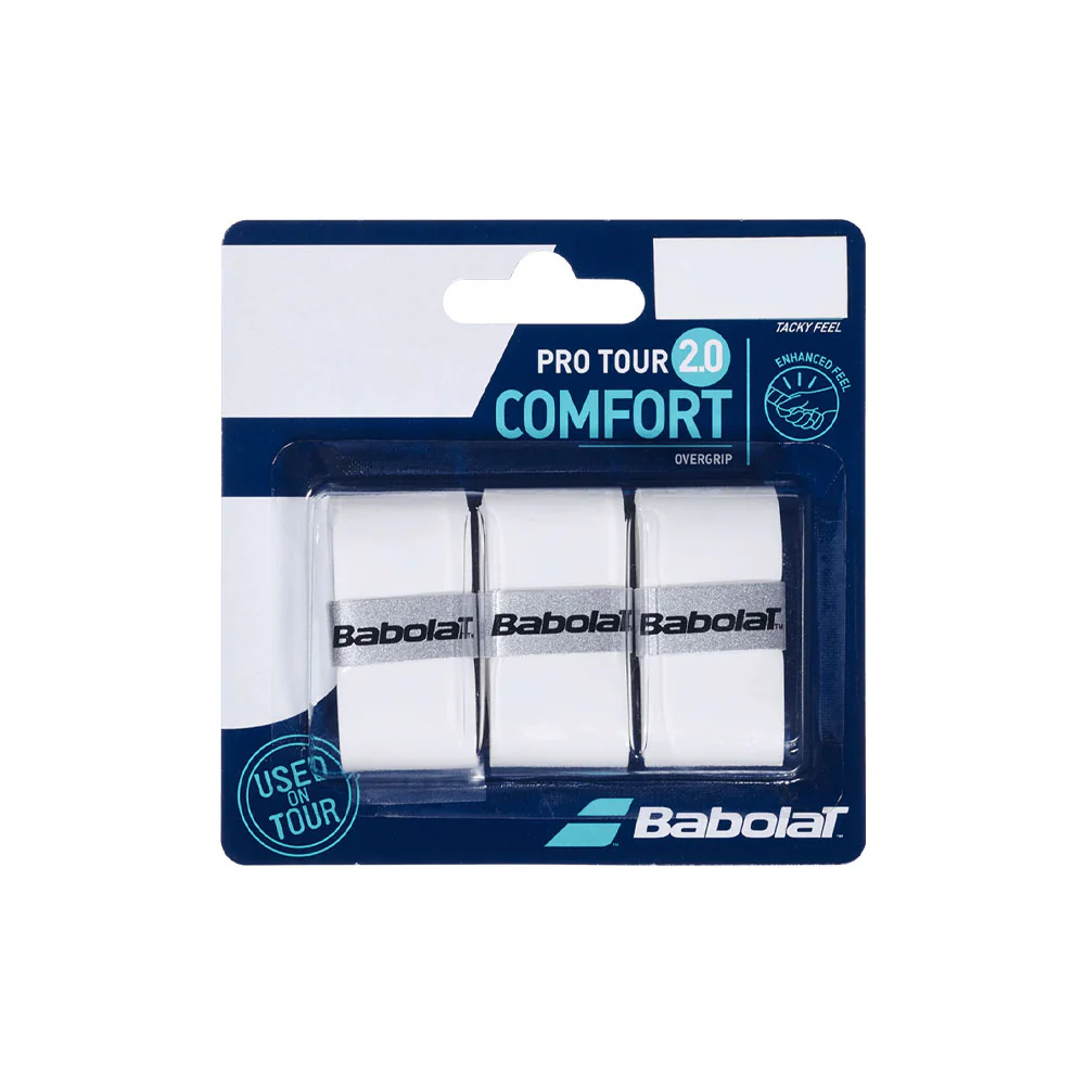 Babolat Pro Tour 2.0 Surgrip Lot de 3 - Blanc – Image 2