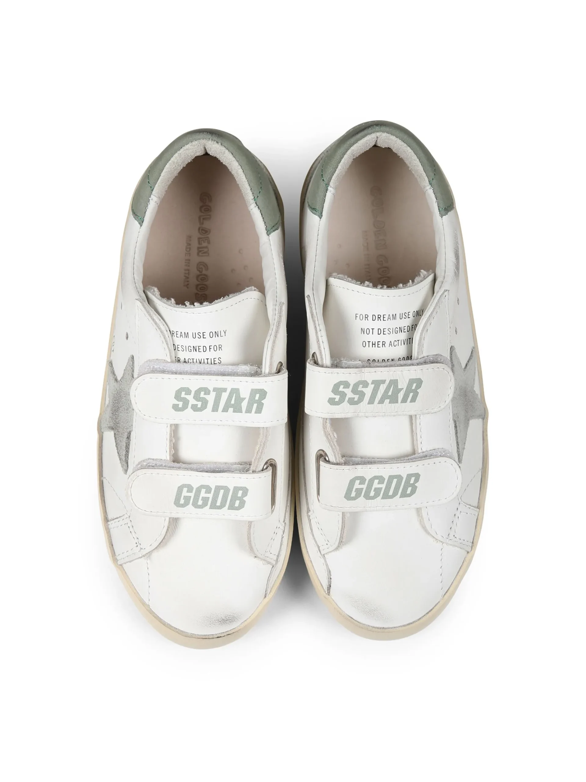 GOLDEN GOOSE - Old School White Ice Green – Image 4