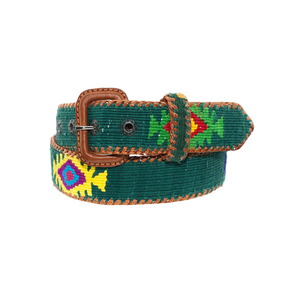 LA MANSA - English Green Ethnic Belt – Image 2