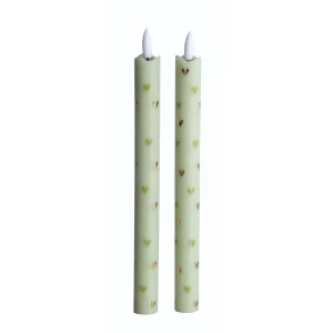 AIFCANDLES - LOT DE 2 BOUGIES LED COEURS