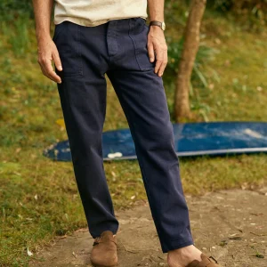 CUISSE DE GRENOUILLE - Pantalon Fatigue Bleu Délavé