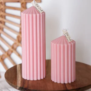 NIKI CANDLE - Bougie Circus Pillar Rose Big