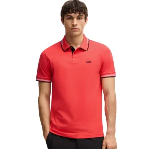 Polo slim en coton extensible