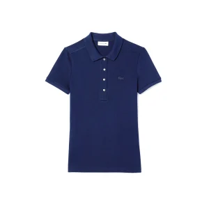 Polo L.12.D coupe slim en mini piqué stretch