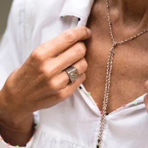 PIERRE RIOUFOL - Bague Robot Éclair Vert