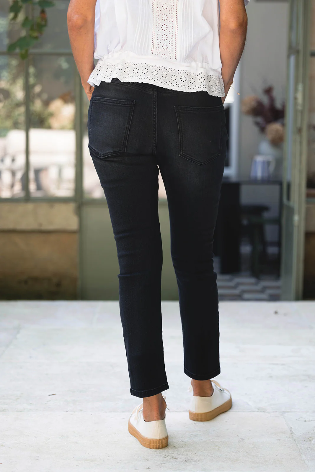 ACQUAVERDE - Jean Crystal Black Vintage – Image 4