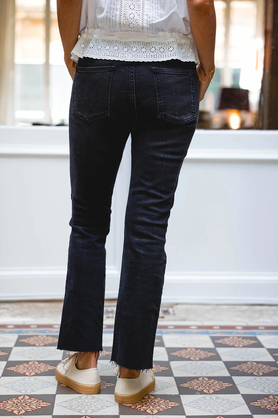 ACQUAVERDE - Jean Cara Black Vintage – Image 5