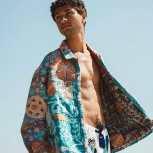 L'ÎLE BLEUE - Veste Kantha Suzani Calcutta