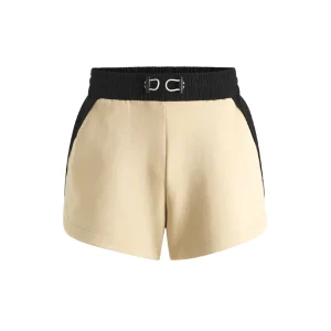 Short actif en mélange de coton avec dos contrasté