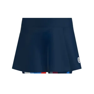 Jupe-short ondulée imprimée New York 2024