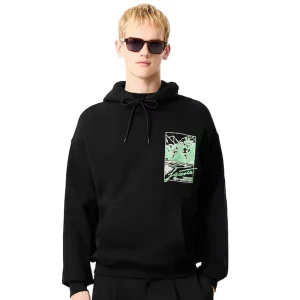 Sweat à capuche en polaire imprimée