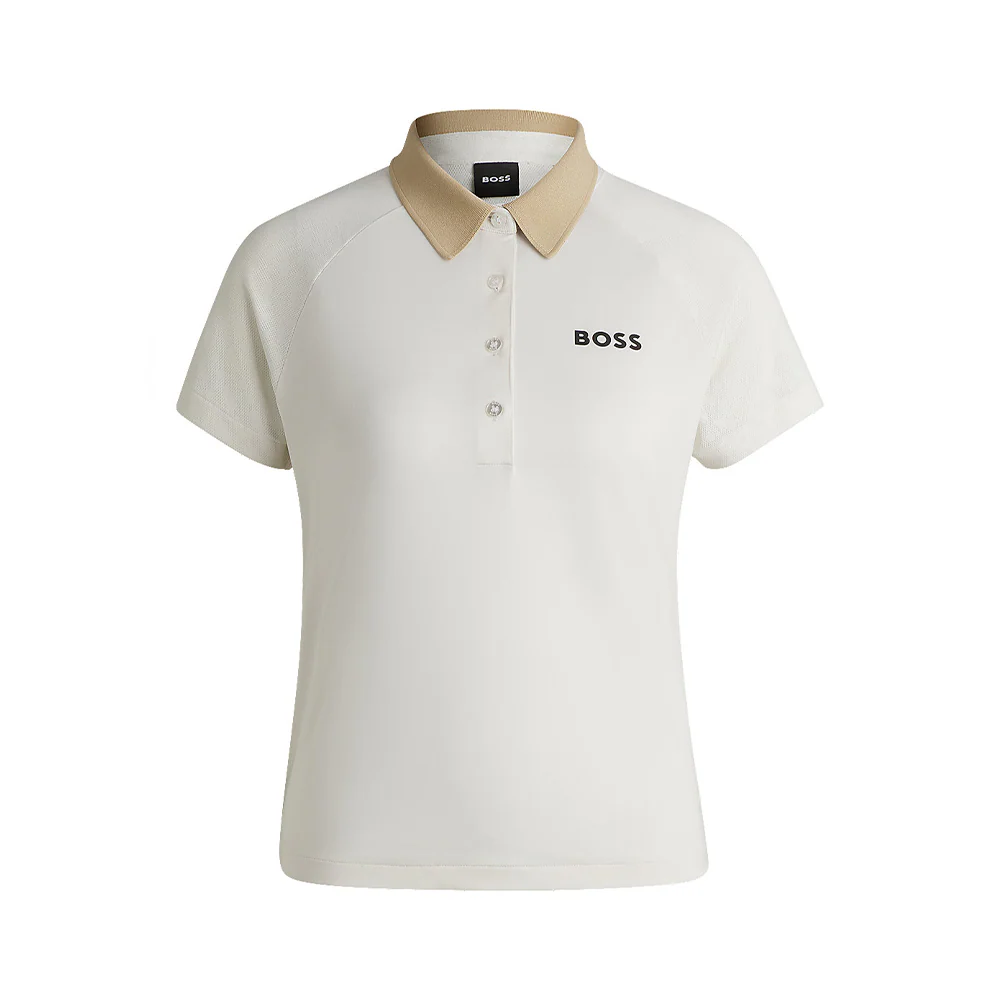 Polo actif à blocs de couleurs avec logo – Image 2