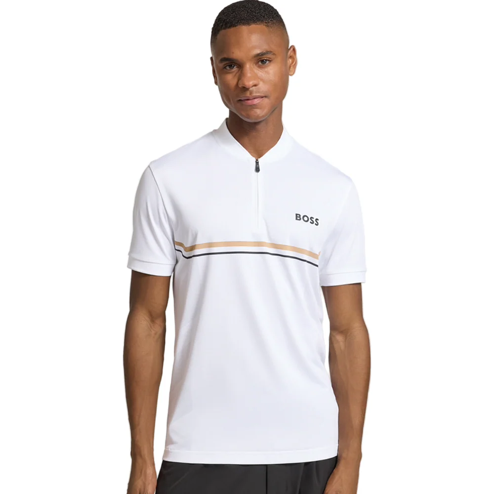 Polo à col zippé et coupe ajustée – Image 4