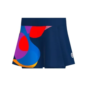 Jupe-short ondulée à imprimé Twiggy