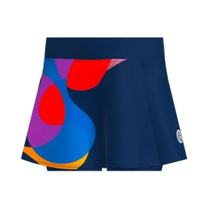 Jupe-short ondulée à imprimé Twiggy