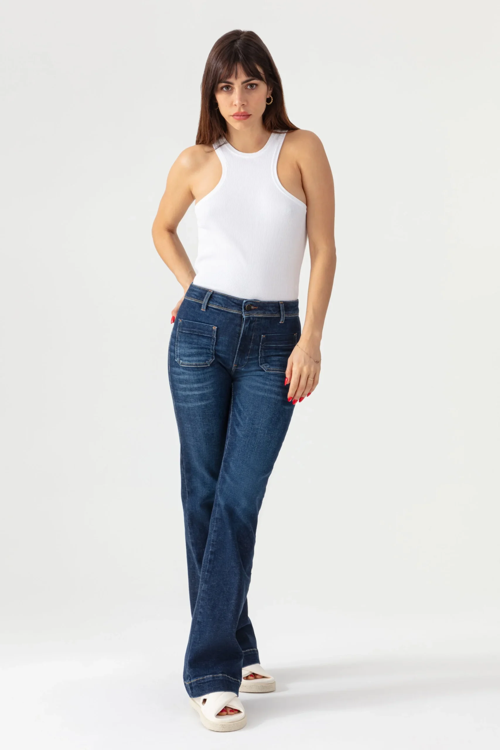 ACQUAVERDE - Jean Charlotte Dark Wash – Image 7