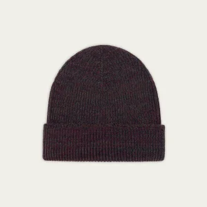 NITTO KNITWEAR - Bonnet Ara Chiné Bordeaux/ Kaki