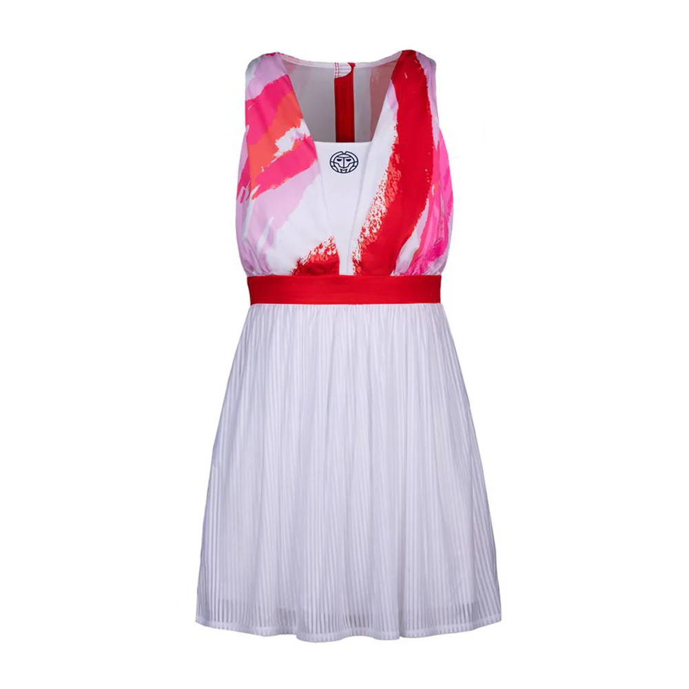 Ankea Tech Dress 2 in 1 (Femme) - Blanc/Rouge – Image 2