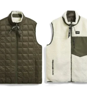 TAION - Veste Gilet Boa Réversible