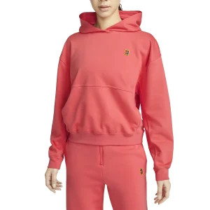 Sweat à capuche Nike Court Fleece Heritage (Femme) - Corail