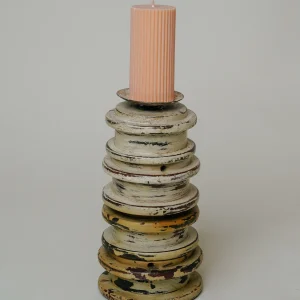 L'ÎLE BLEUE - Bougeoir en Acacia