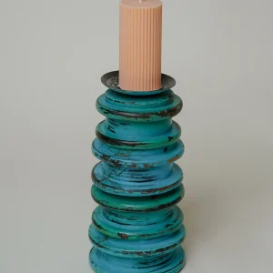 L'ÎLE BLEUE - Bougeoir en Acacia