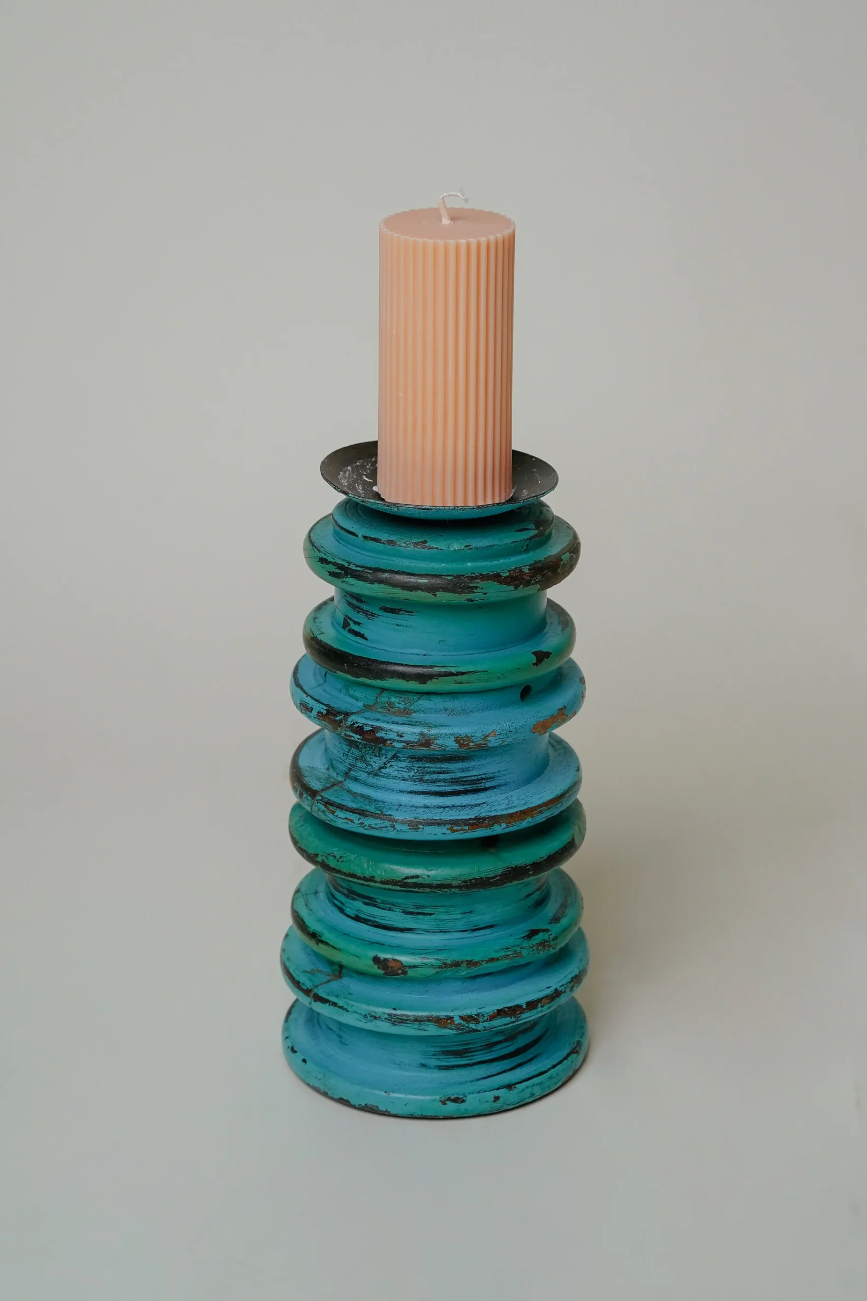 L'ÎLE BLEUE - Bougeoir en Acacia