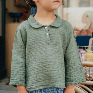 L'ÎLE BLEUE - Chemise Eugène Kaki