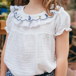 L'ÎLE BLEUE - Blouse Lou Bateaux Kid