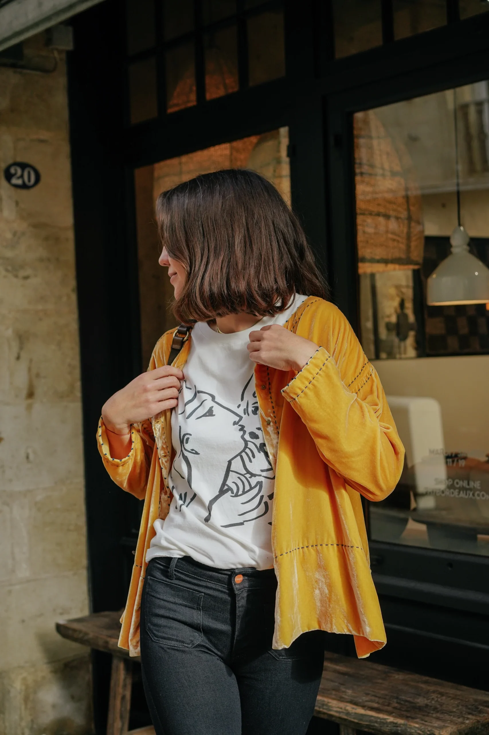 L'ÎLE BLEUE - Blouse Frieda Yellow – Image 3