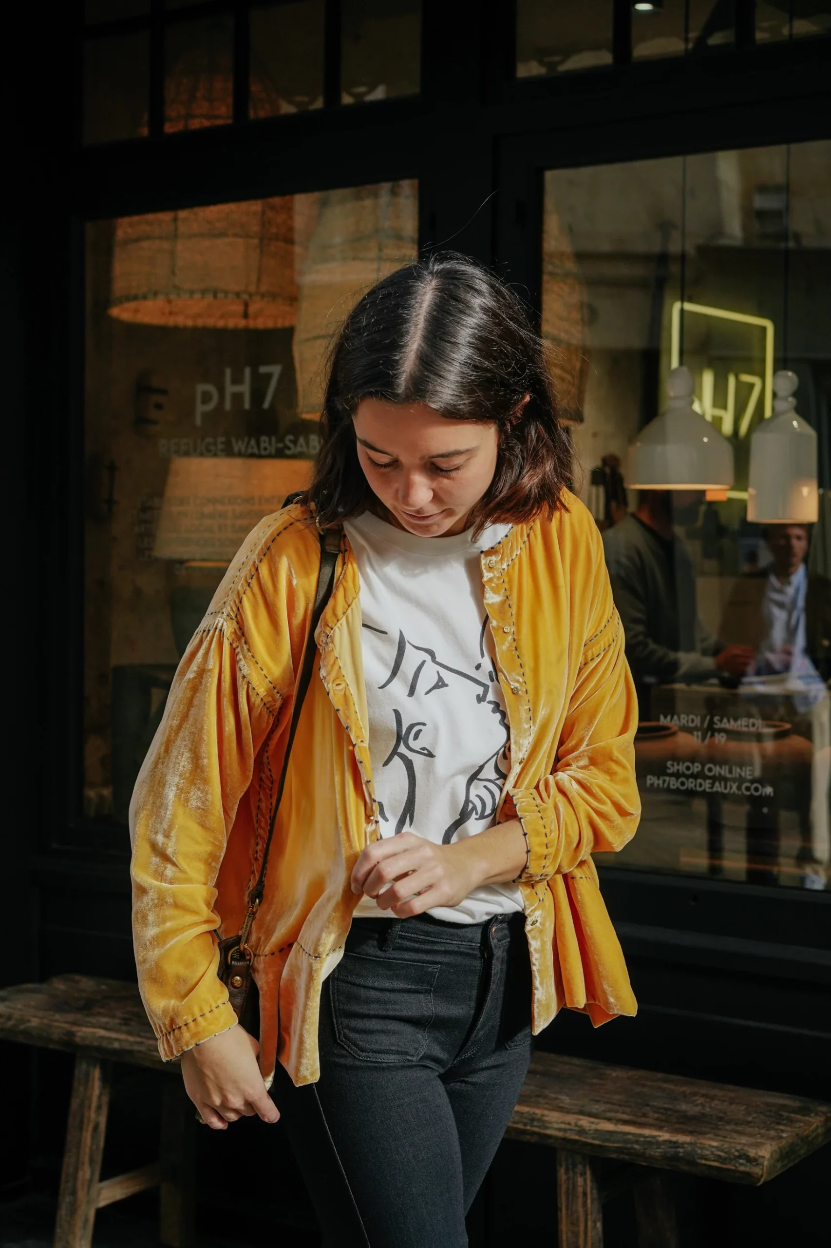 L'ÎLE BLEUE - Blouse Frieda Yellow – Image 4