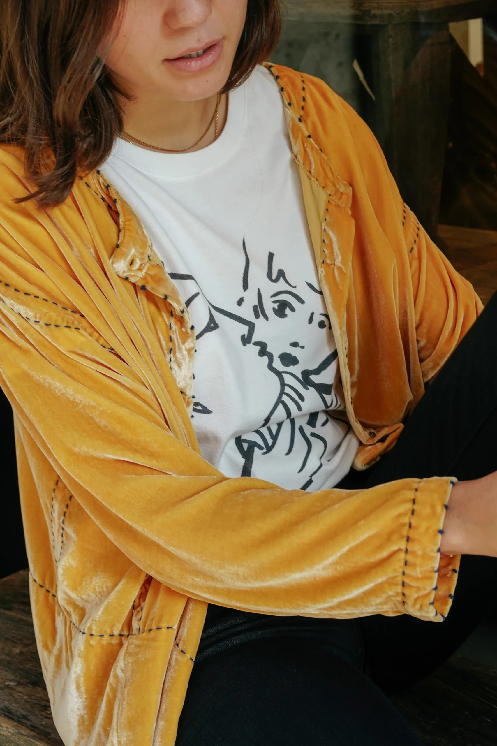 L'ÎLE BLEUE - Blouse Frieda Yellow – Image 6