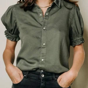 ACQUAVERDE - Blouse Janet Military