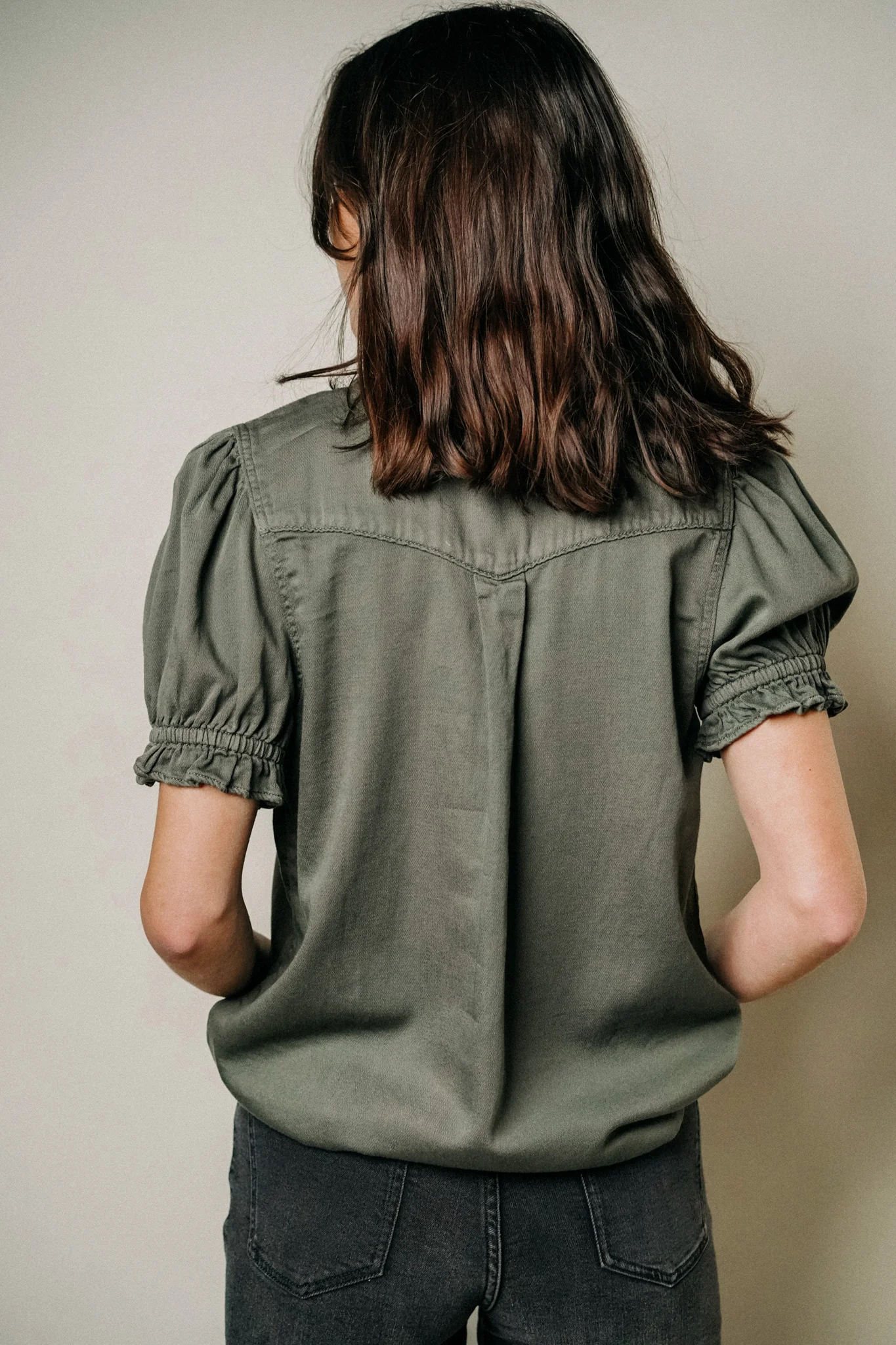 ACQUAVERDE - Blouse Janet Military – Image 7