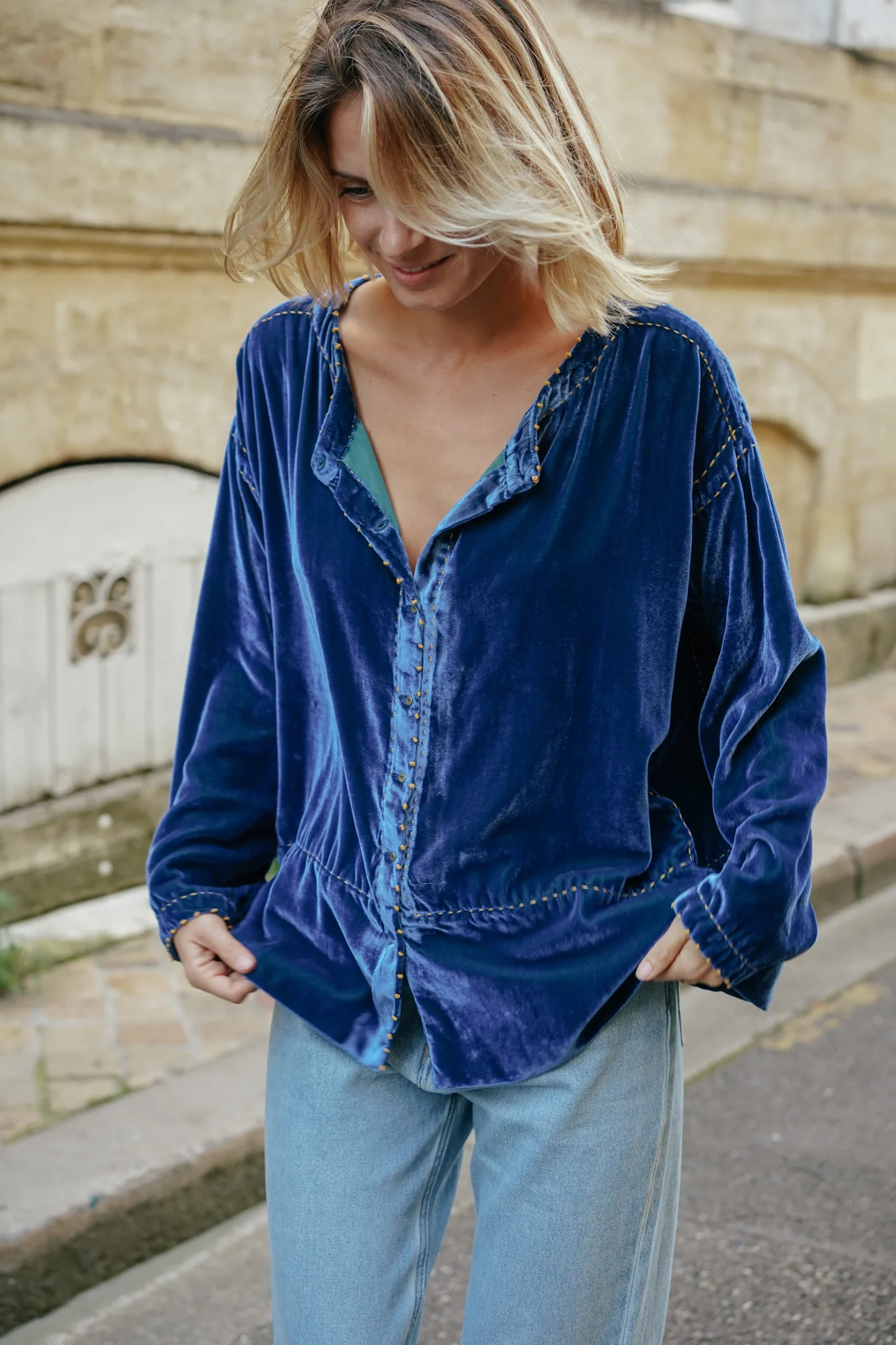 L'ÎLE BLEUE - Blouse Frieda Blue – Image 2