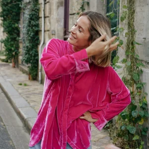 L'ÃŽLE BLEUE - Blouse Catherine Fushia