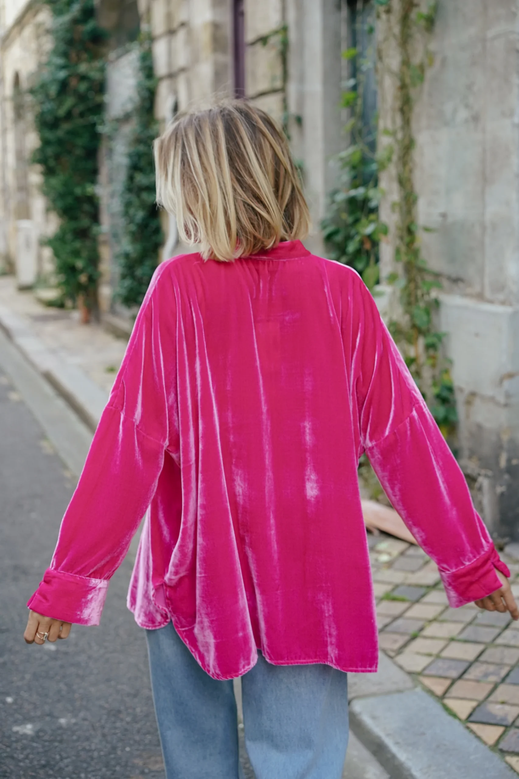 L'ÎLE BLEUE - Blouse Catherine Fushia – Image 6