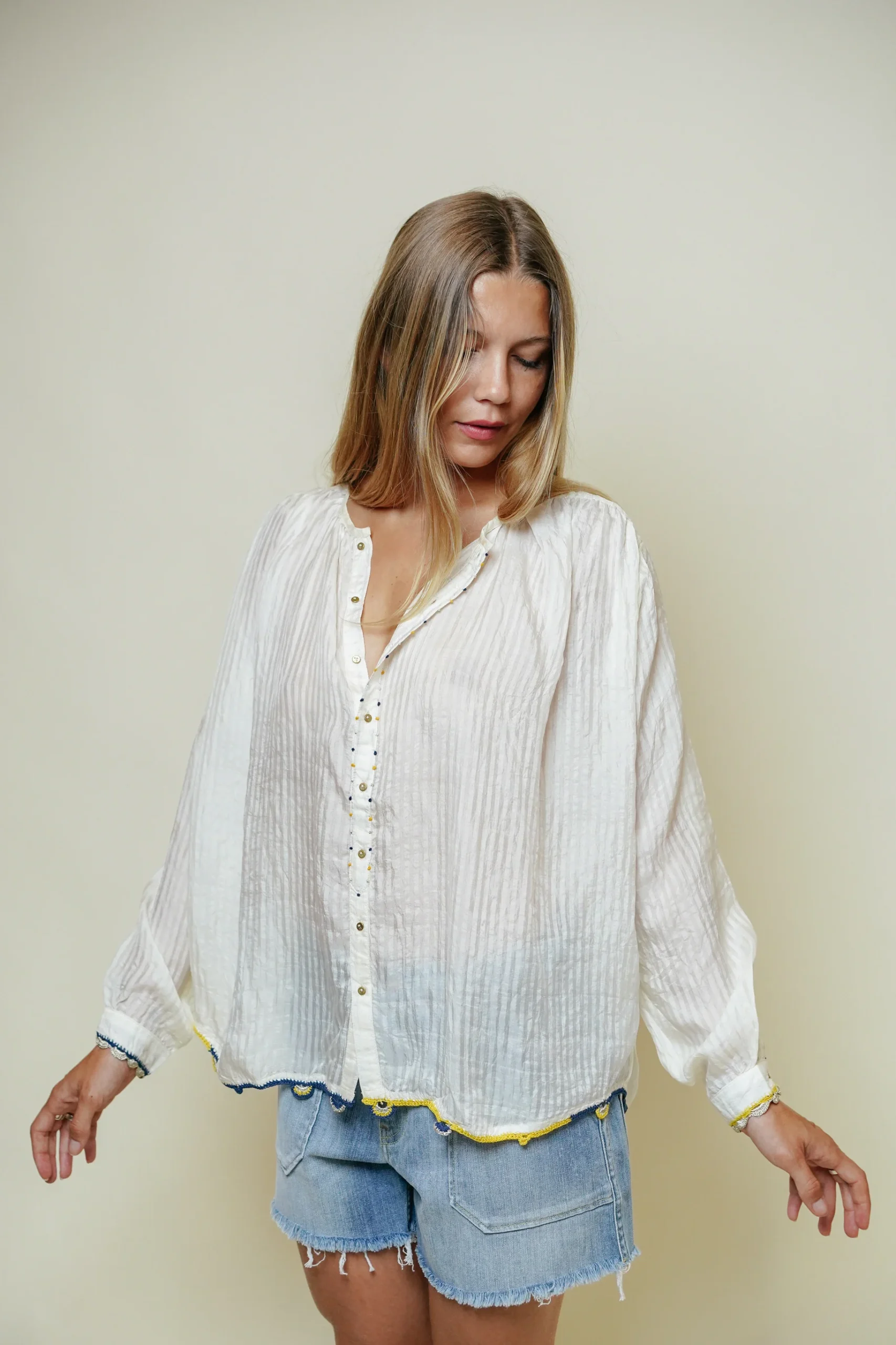 L'ÎLE BLEUE - Blouse Lily Soie – Image 8