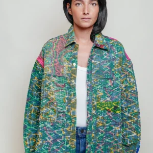 L'ÎLE BLEUE - Veste Kantha