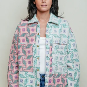 L'ÃŽLE BLEUE - Veste Kantha - Lahori