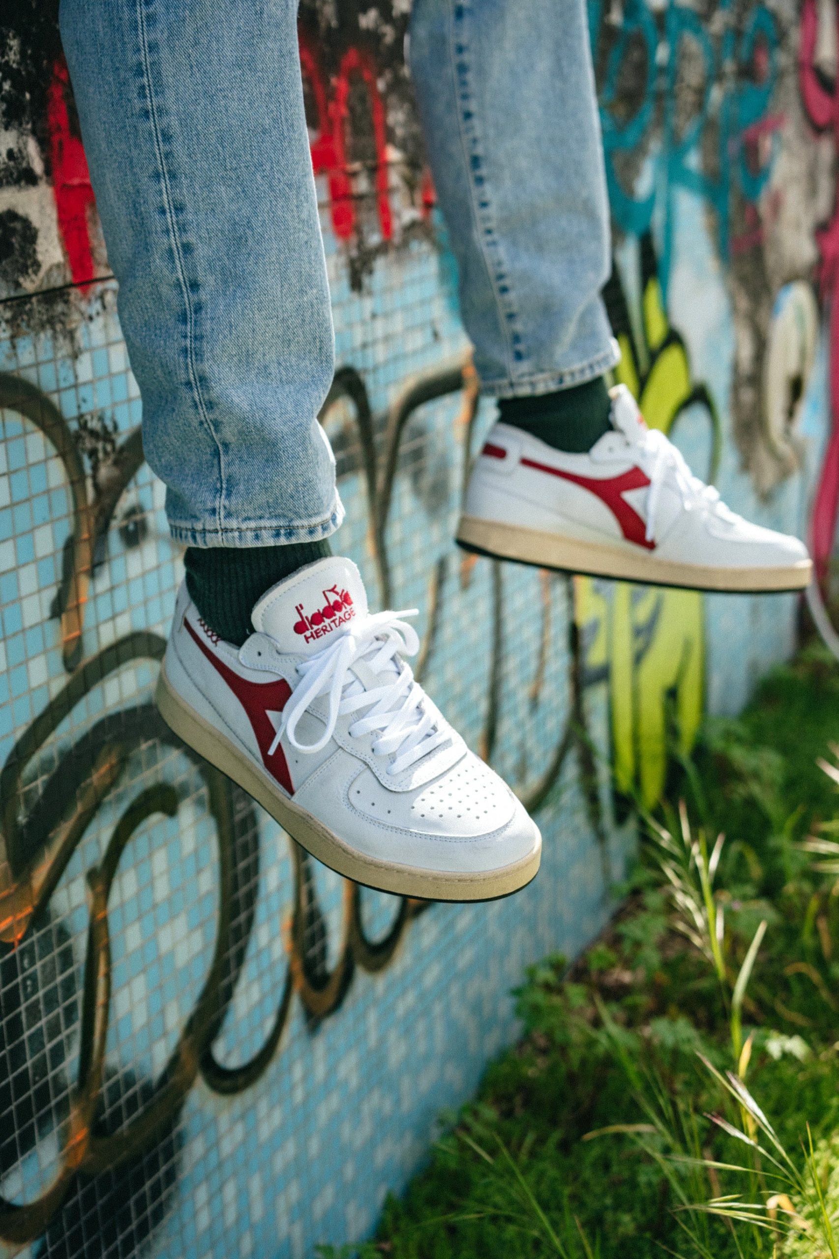 DIADORA - Mi Basket Low Used Men Size – Image 3