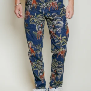 L'ÃŽLE BLEUE - Pantalon Cosmo Jungle