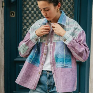 L'ÎLE BLEUE - Veste Kantha Ludhiana