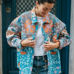 L'ÎLE BLEUE - Veste Kantha Suzani Calcutta