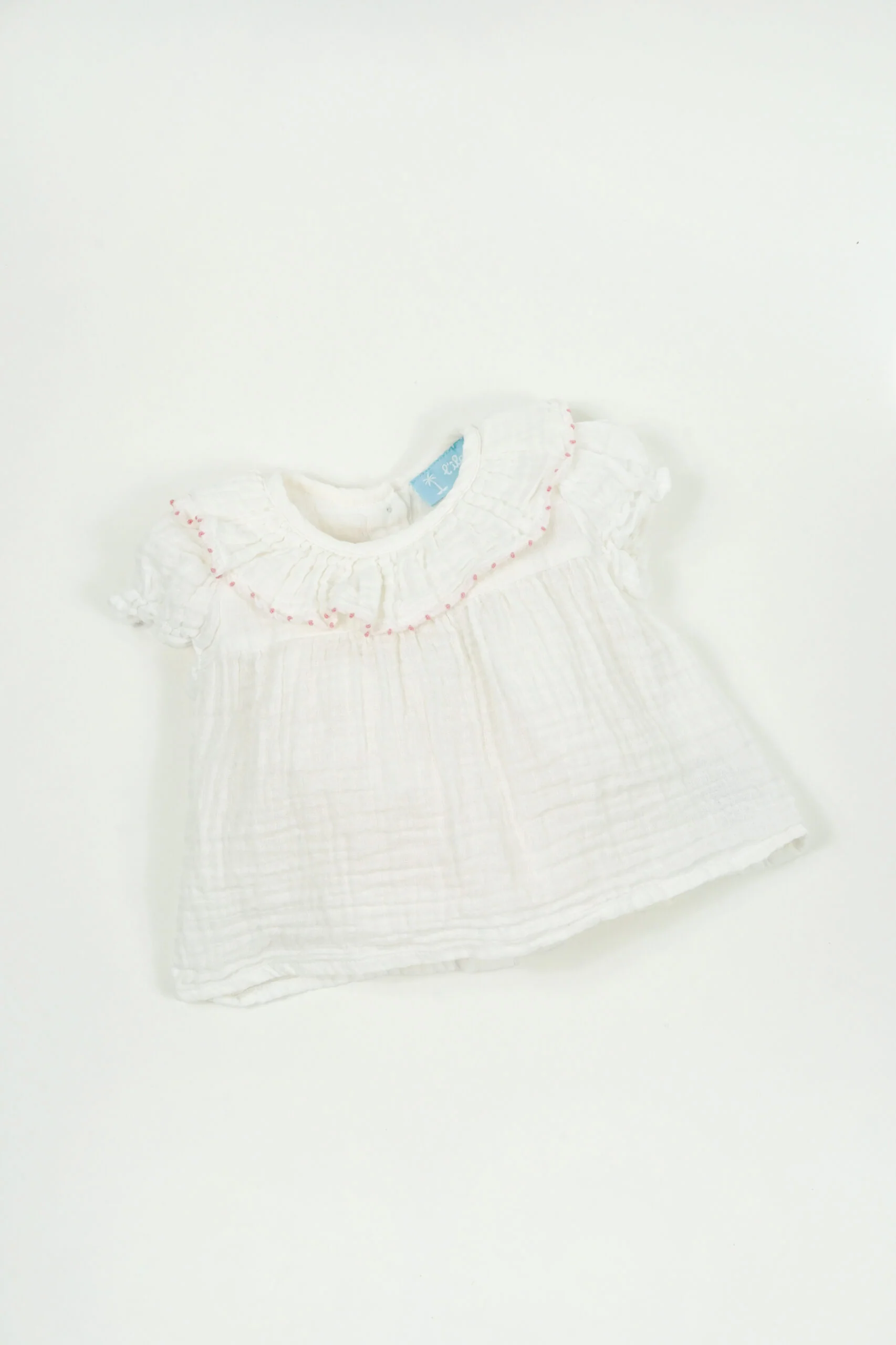 L'ÎLE BLEUE - Blouse Lou Rose Bébé – Image 2